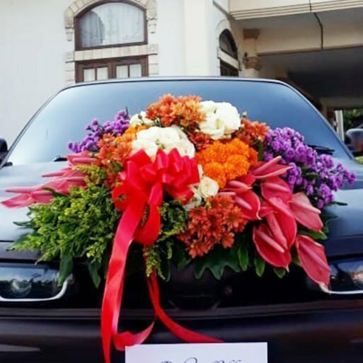 (SDA) Rangkaian Bunga Hias Mobil Segar Full - Gambar 3