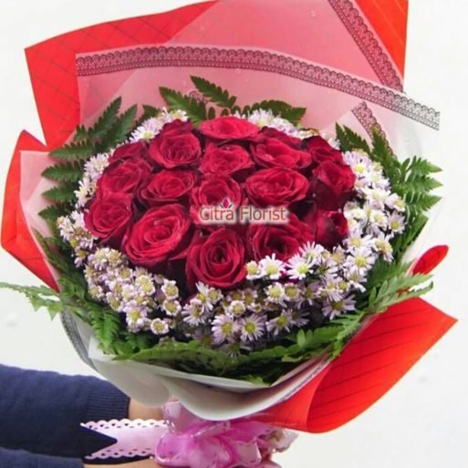 Bouquet Yum Red Purple - Gambar 2