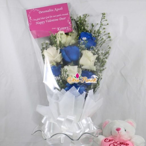 Bouquet Kawai Blue - Gambar 2