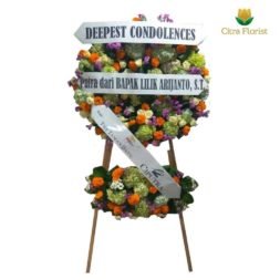 Rangkaian Bunga Krans Segar 2 susun Mix Flower