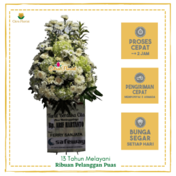 Standing Flower Duka Cita Standart White