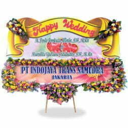 karangan bunga papan ucapan selamat pernikahan